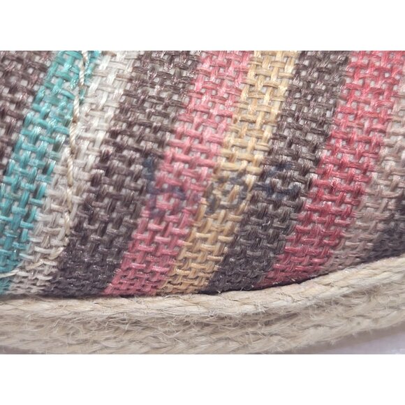 BOC Espadrille Flats Slip On Shoes Striped Born Concepts 7.5 C87223 - Picture 7 of 10